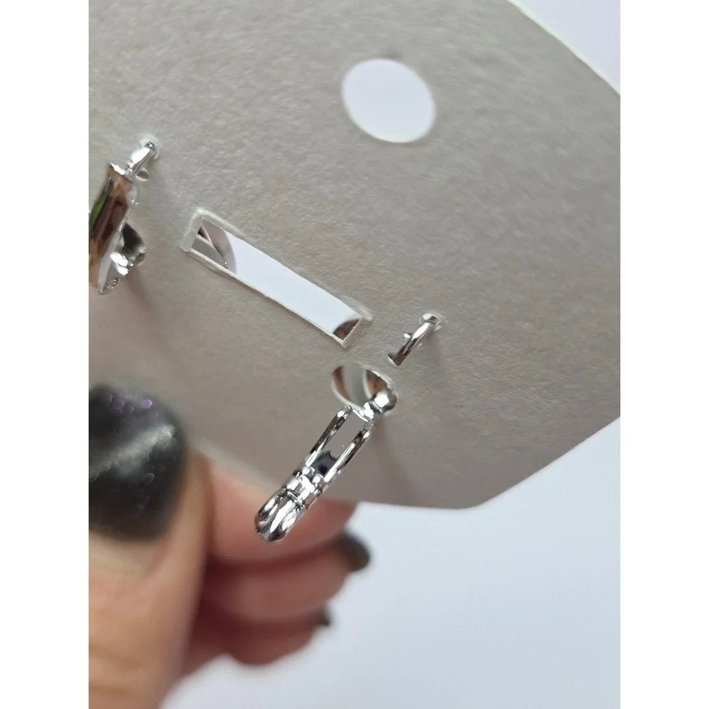 NEW SwarovskiElements Lt Siam/Red Round Leverback Earrings 15mmPlatinum Plated